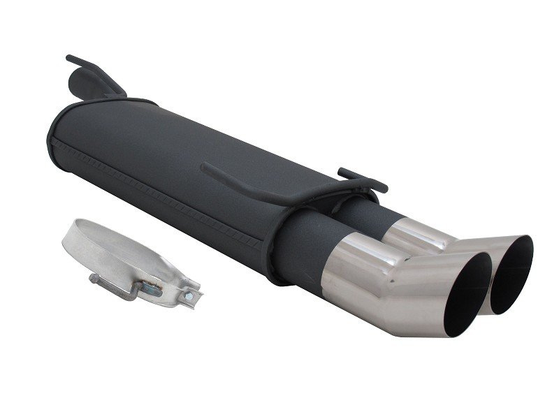 Novus Sport Endschalldämpfer für Opel Astra F / Opel Kadett E 2x90mm DTM A3882ED90