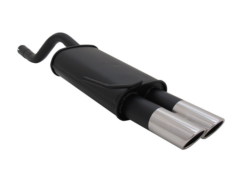 Novus Sport Endschalldämpfer für Renault Clio 2 2x76mm SR-Design A4482E76SR