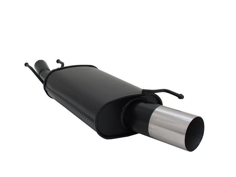 Novus Sport Endschalldämpfer für Ford Fiesta MK4 / MK5 / JAS / JBS 1x90mm RL-Design A5301E90RL