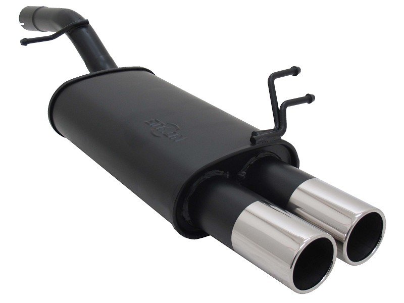 Novus Sport Endschalldämpfer für Ford Fiesta MK6 JH / JD 2x76mm A5402E76