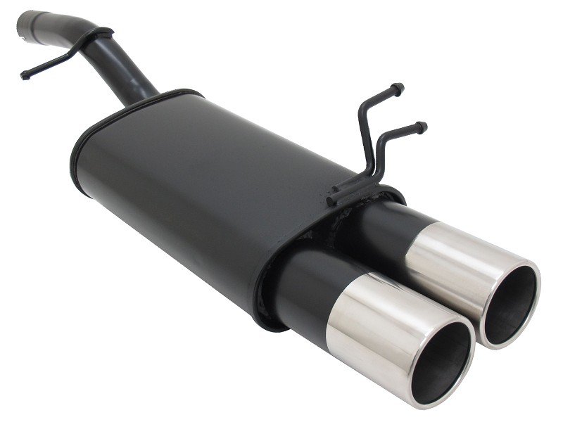 Novus Sport Endschalldämpfer für Ford Fiesta MK6 JH / JD 2x90mm A5402E90