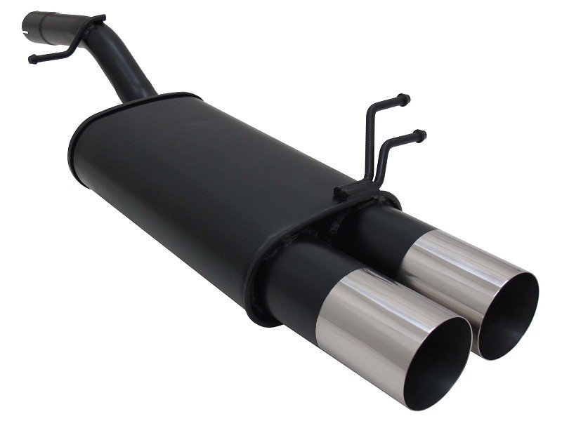 Novus Sport Endschalldämpfer für Ford Fiesta MK6 JH / JD 2x90mm RL-Design A5402E90RL