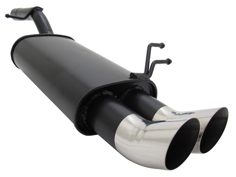Novus Sport Endschalldämpfer für Ford Fiesta MK6 JH / JD 2x76mm DTM A5402ED76