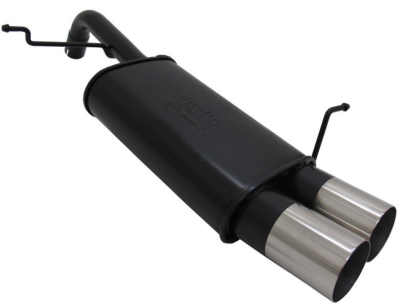 Novus Sport Endschalldämpfer für Ford Fiesta MK7 JA8 1.25 / 1.4 / TDCI 2x90mm RL-Design A5412E90RL