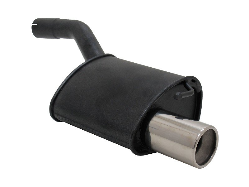 Novus Sport Endschalldämpfer für Ford Focus MK1 Schrägheck DAW / DBW 1x90mm A8351E90