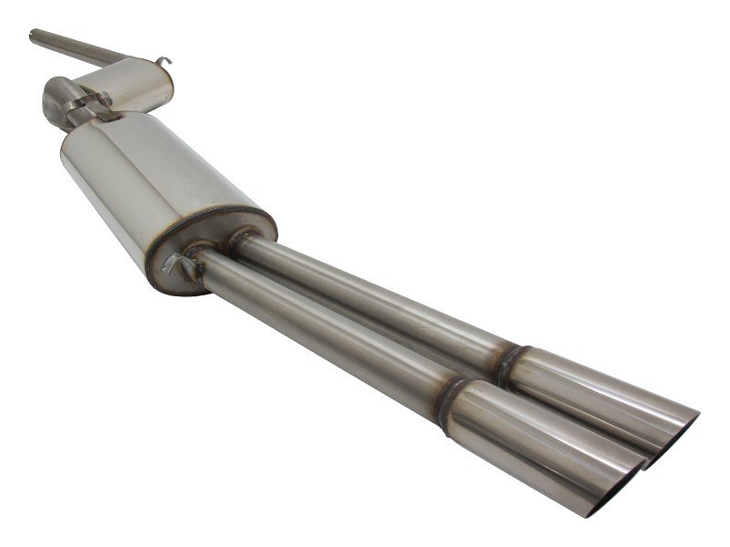 Novus Sportauspuff Anlage 60mm Edelstahl für VW Jetta 2 19E 2x60mm 16V-Look EA1802E60