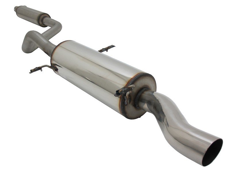 Novus Sportauspuff Anlage Edelstahl 55mm 1x60mm S-Design für VW Golf 1 Cabrio EA2241S