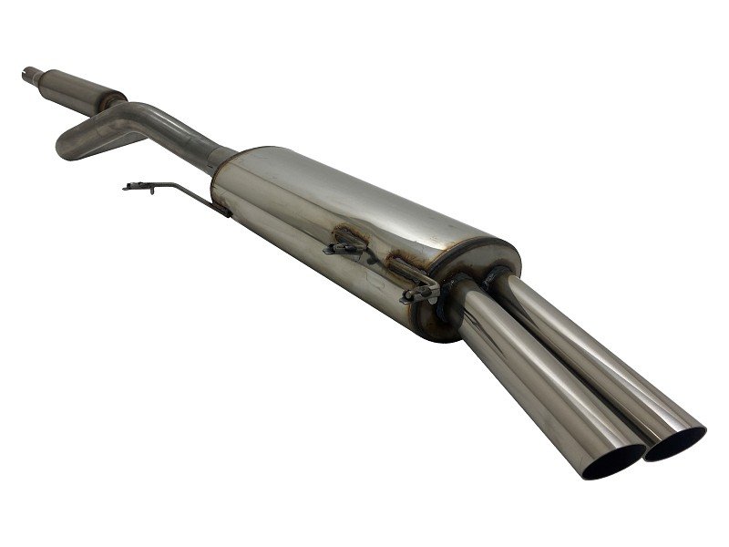 Novus Sportauspuff Anlage 60mm Edelstahl für VW Scirocco 2 16V Look 2x55mm EA2272E55S