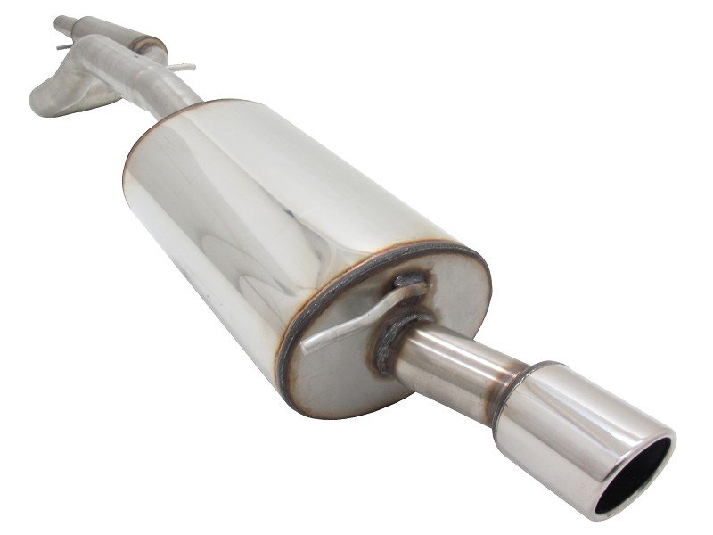 Novus Gr.A Anlage Edelstahl für VW Golf 4 1x90mm SR-Design EA2751E90SR