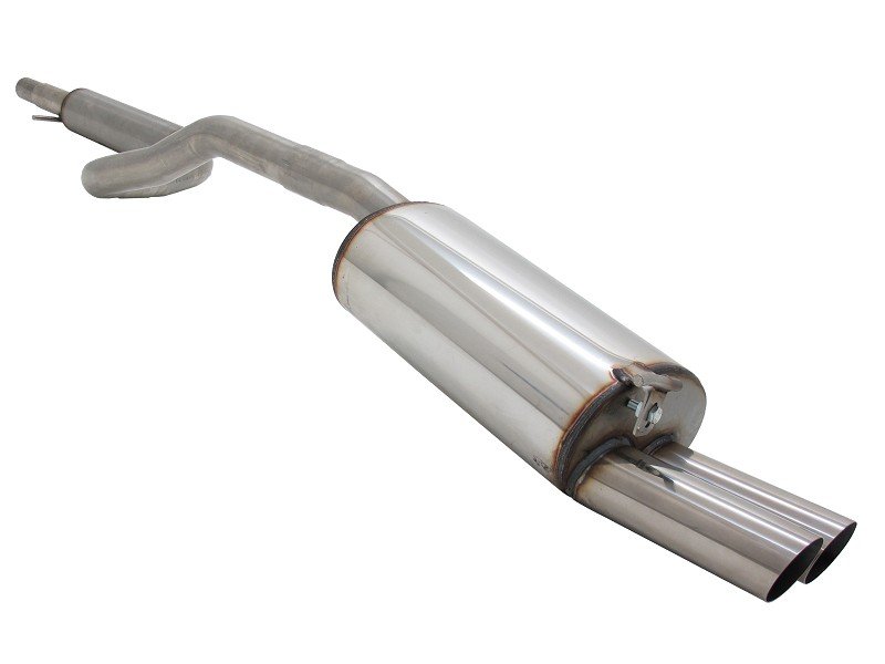 Novus Gr.A Anlage Edelstahl für Audi A3 / Seat Leon / VW Golf 4 / VW New Beetle 2x76mm MS-Design EA2752E76S