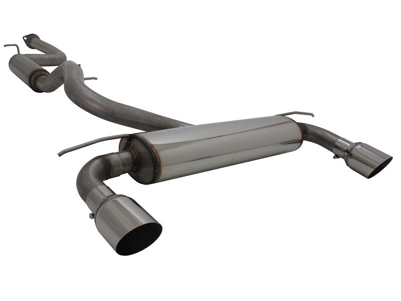 Novus Gr.A Anlage Edelstahl 100mm MS-Design für Ford Focus MK2 ST EA8362E100S