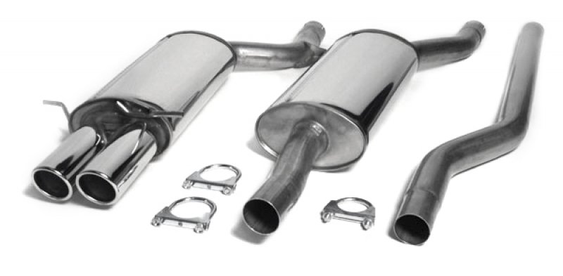 TA Technix Edelstahlanlage Audi A4 Quattro Limousine, Avant B5 2x80mm 02AU003-8