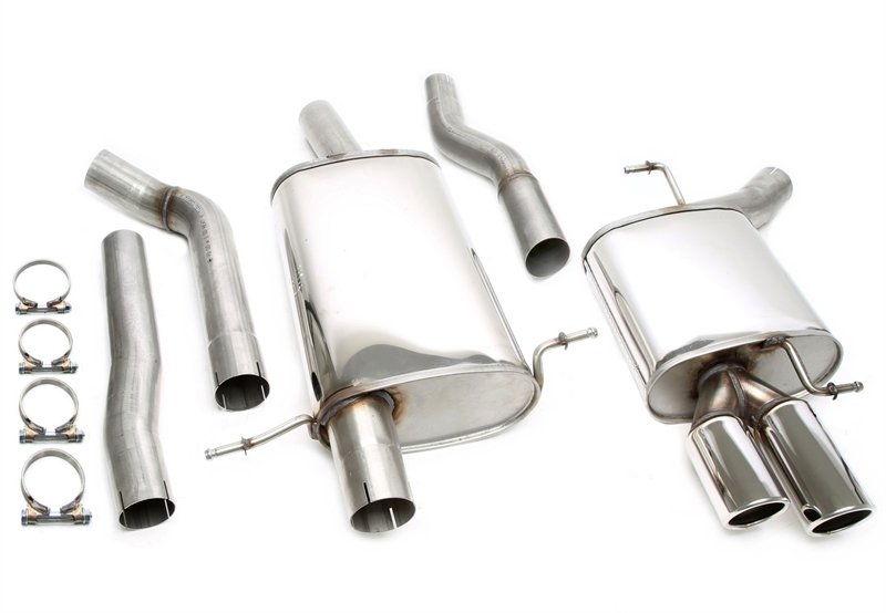 TA Technix Edelstahlanlage Audi A4 Limousine, Avant, Allroad 2x80mm 02AU017-8