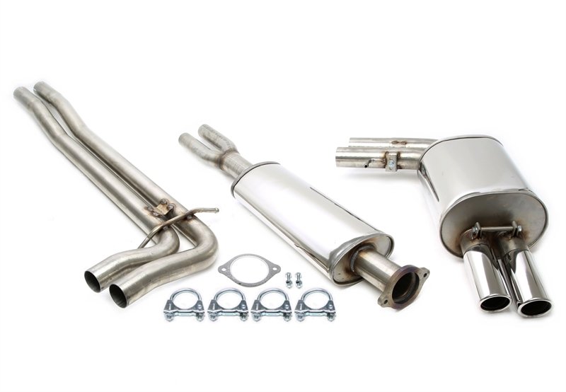 TA Technix Edelstahlanlage Volvo V 70 II / S60 I 2x70mm verstellbar 02VO029-15