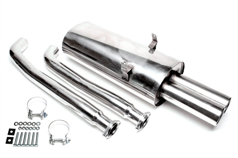 TA Technix Edelstahlanlage BMW E36 2x76mm rund + gebördelt EVOE366AE276
