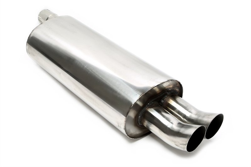 TA Technix Edelstahlanlage BMW E46 2x76mm DTM rund + scharf EVOE466AED76
