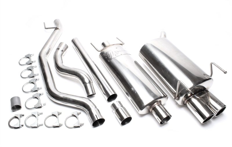 TA Technix Edelstahlanlage Opel Vectra C, CC 2 x 76mm rund + gebördelt EVOVCAE276