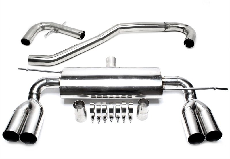 TA Technix Duplex Edelstahl Rennsportanlage Audi A3 8P L+R 2x76mm rund + scharf RSG5ADE276S
