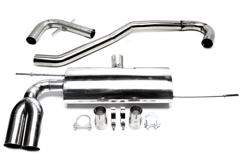 TA Technix Edelstahl Rennsportanlage Audi A3 8P 2x76mm rund + scharf RSG5AE276S-1