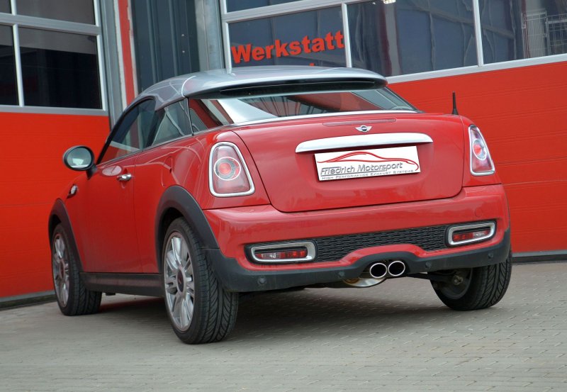 Friedrich Motorsport 70mm Anlage mittig Edelstahl M881332-X