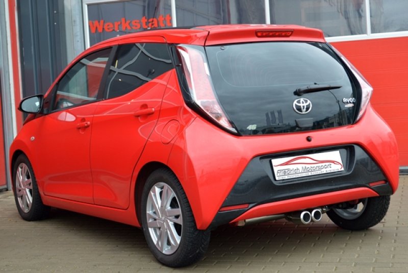 Friedrich Motorsport Sportendschalldämpfer mittig Toyota Aygo II M972103-X