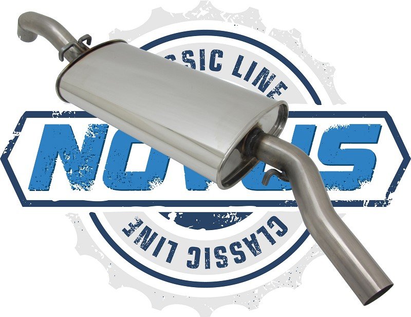Novus Classic Line Edelstahl Endschalldämpfer für Golf 2 1.8 NC191