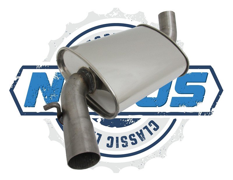 Novus Classic Line Edelstahl Mittelschalldämpfer für Golf 2 1.8 16V GTI NC218