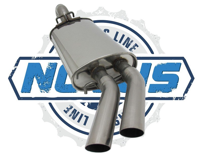 Novus Classic Line Edelstahl Endschalldämpfer für Golf 2 1.8 16V GTI NC219