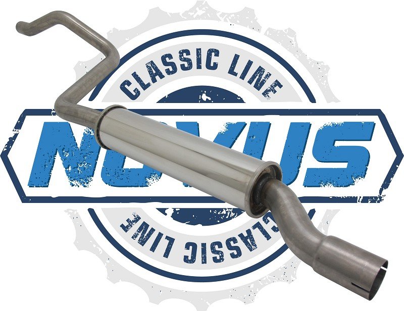 Novus Classic Line Edelstahl Vorschalldämpfer für Golf 1 Cabriolet 1.8 2H NC224