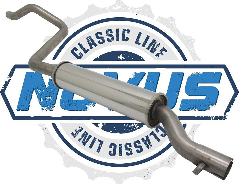 Novus Classic Line Edelstahl Vorschalldämpfer für Golf 1 Cabriolet Scirocco 53B NC229