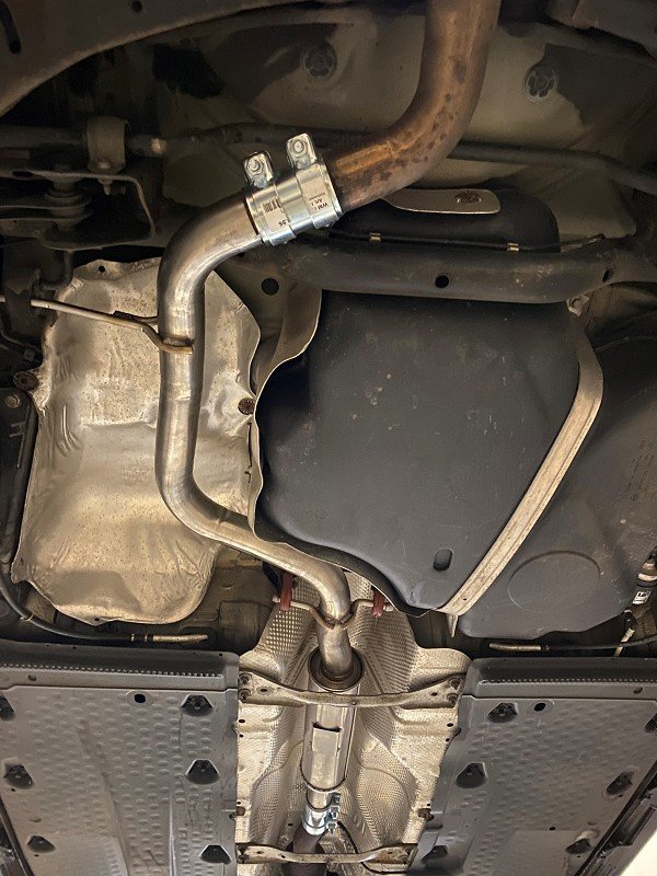 Novus Edelstahl Sport Vorschalldämpfer VW Scirocco Facelift 2.0 TSI VSD155E