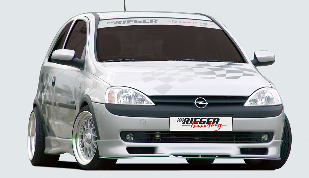 Frontspoilerlippe Rieger Tuning passend für Opel Corsa D