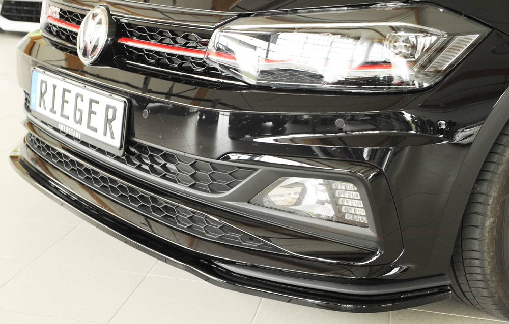 Rieger Spoilerschwert schwarz glänzend VW Polo AW GTI 06.17-05.21 (bis  Facelift) - 88167 - Online-Shop