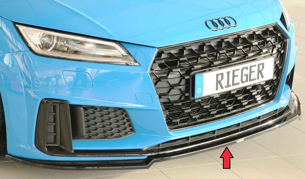 Rieger Spoilerschwert schwarz glänzend Audi TT (8J-FV/8S) 09.18- (ab  Facelift) - 88188 - Online-Shop