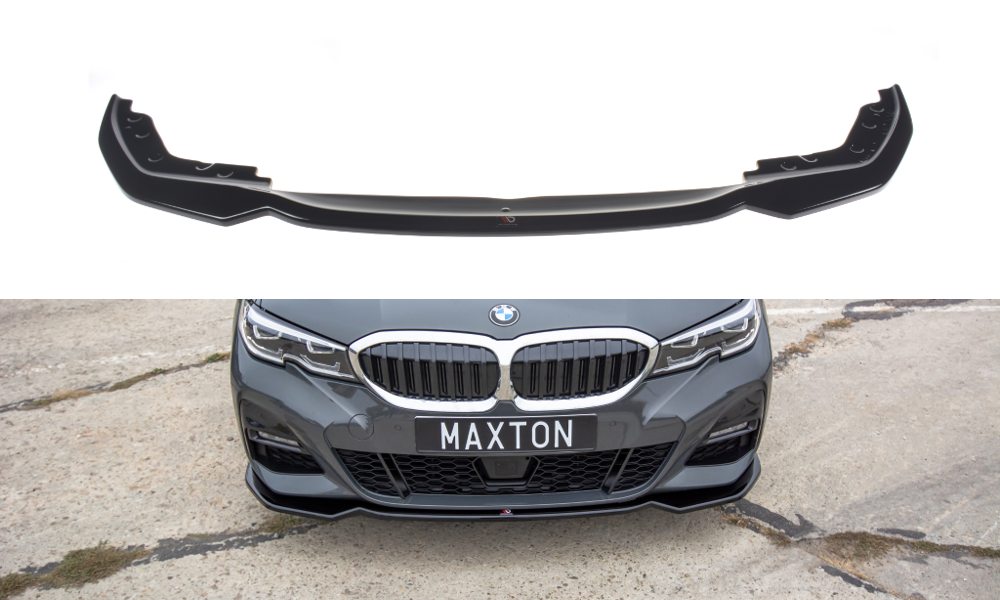 Maxton Front Ansatz V.2 für BMW 3er G20 M Paket schwarz Hochglanz BM-3-20-MPACK-FD2-G  - Online-Shop