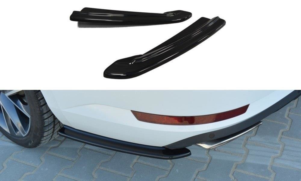 Maxton Heck Ansatz Flaps Diffusor für SKODA SUPERB III schwarz