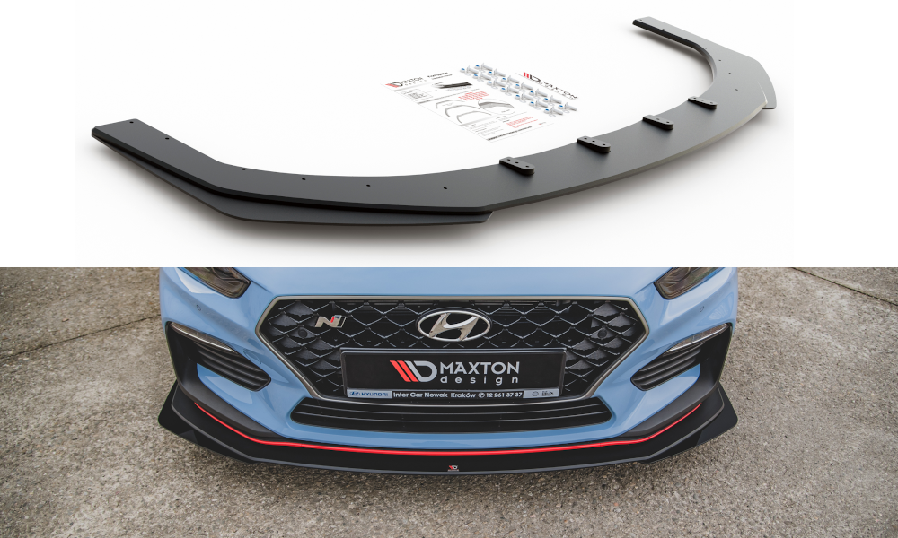 Maxton Racing Front Ansatz für passend +Flaps für Hyundai I30 N