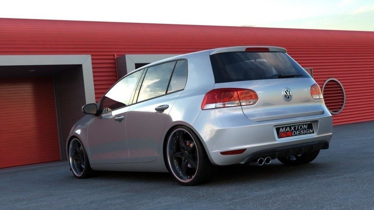 Heckschürze passend für VW GOLF 6 MIT 2 AUSPUFF schwarz Hochglanz günstig  im Online-Shop von MM-Concetps kaufen