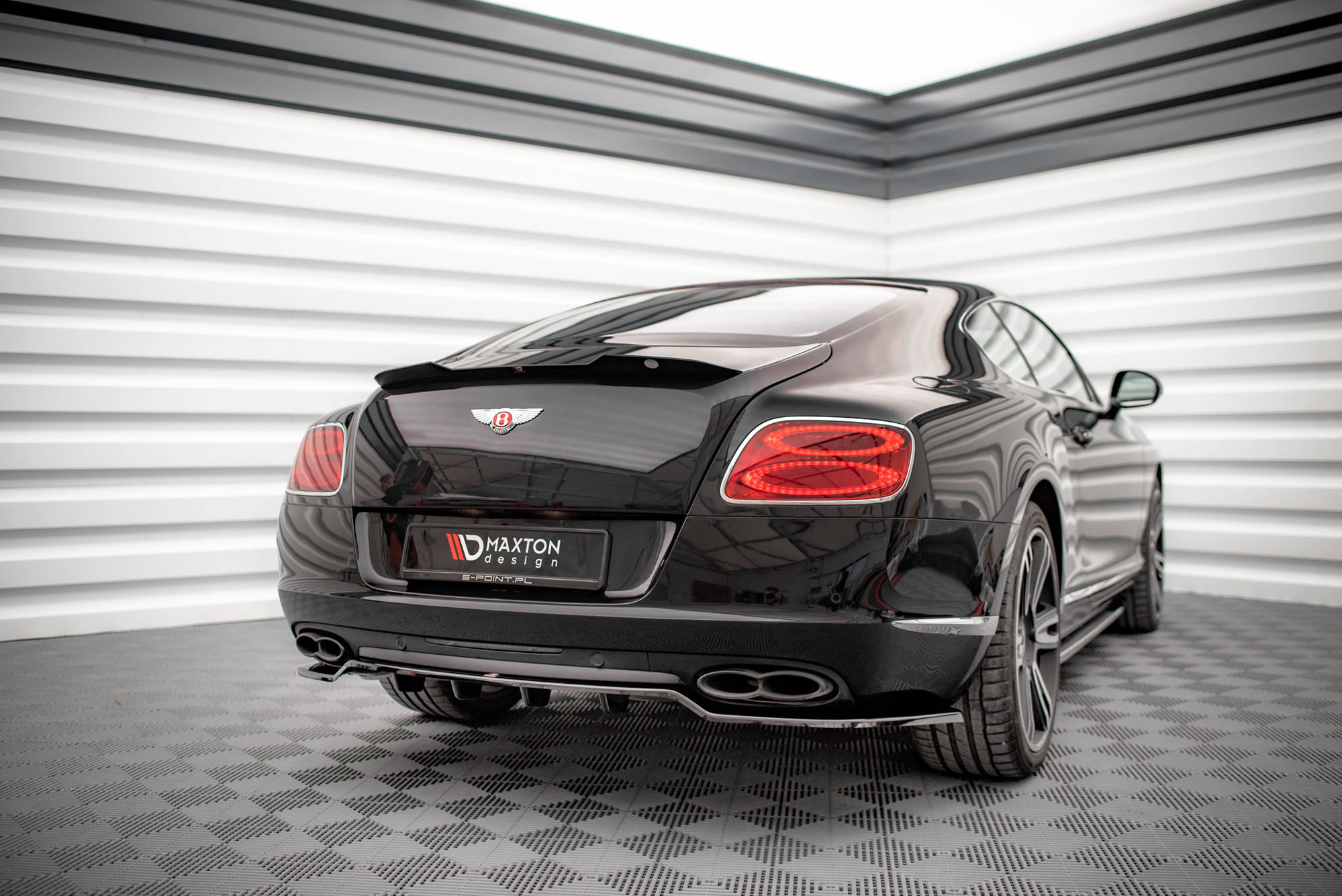 ORBHES Diffusor für die hintere Stoßstange, für Bentley Continental GT  Coupe 2-Door 2012-2013, hintere untere Stoßstangenlippe Spoiler: :  Auto & Motorrad