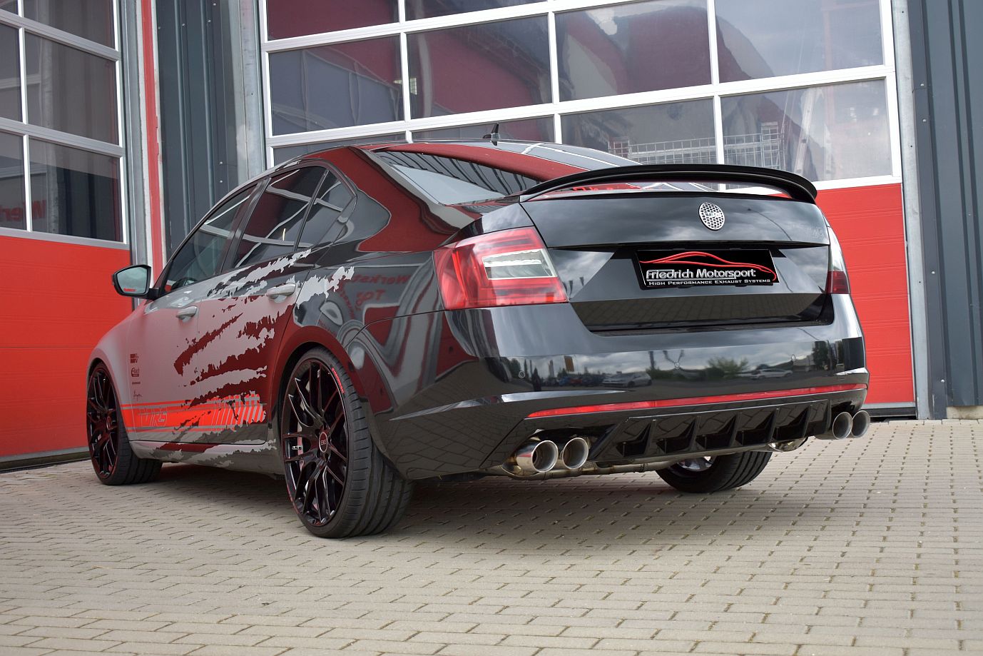 Friedrich Motorsport Duplex Sportendschalldämpfer Skoda Octavia RS