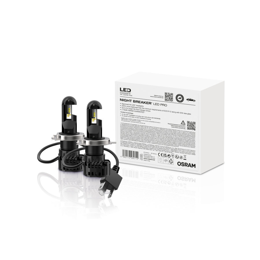 OSRAM H4 LED Night Breaker passend für Morgan 3 Wheeler mit Zulassung ...