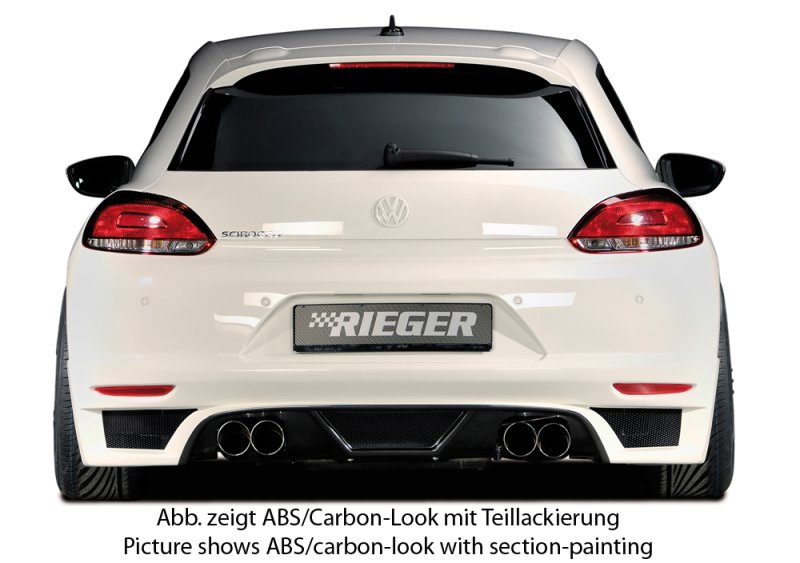 Rieger Heckschürzenansatz VW Scirocco 3 (13) 08.08-04.14 (bis Facelift) - 14108