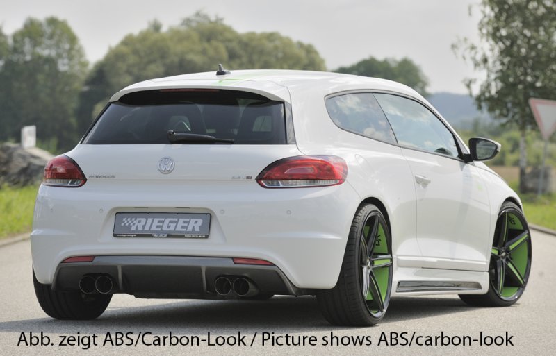 Rieger Heckeinsatz für R-Line Heckschürze VW Scirocco 3 (13) 05.14- (ab Facelift) - 14119