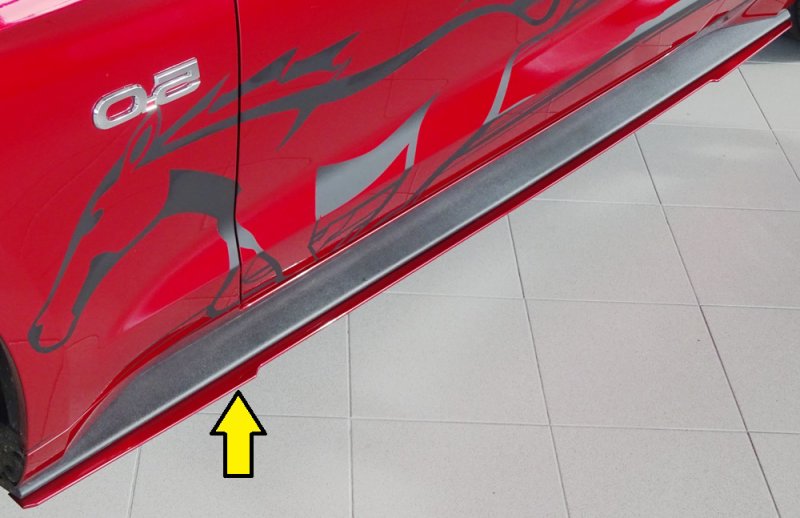 Rieger Seitenschwelleransatz Ford Mustang 6 (LAE) 11.14-07.17 (bis Facelift) - 34251