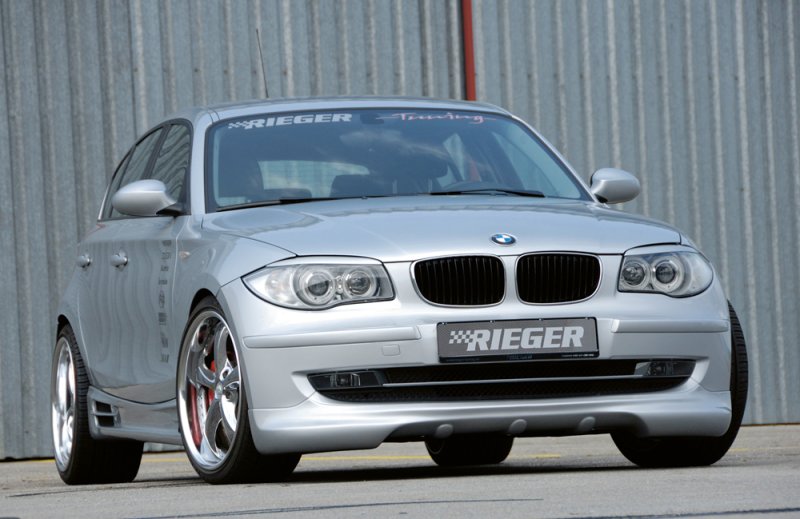 Rieger Spoilerlippe BMW 1er E87 (187 / 1K2/1K4) 04.07-08.11 (ab Facelift) - 35022