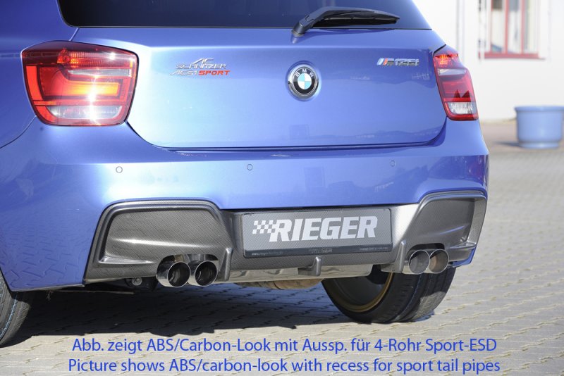 Rieger Heckeinsatz BMW 1er F20 (1K4) 09.11-03.2015 (bis Facelift) - 35061