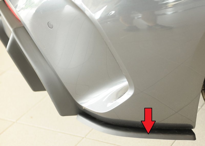 Rieger Heckschürzenansatz seitlich rechts BMW 1er F40 (F1H) 07.19- - 35077