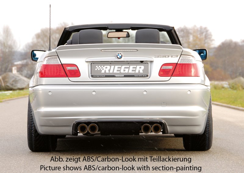 Rieger Heckansatz BMW 3er E46 02.02- (ab Facelift) - 50113