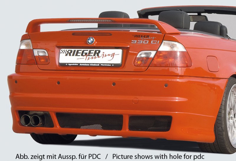 Rieger Heckschürze BMW 3er E46 02.02- (ab Facelift) - 50232