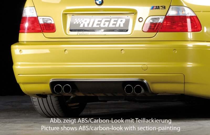 Rieger Heckeinsatz CS-Look BMW 3er E46 M3 06.00- - 50241